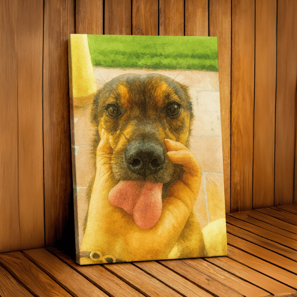 Retrato en Acuarela para Mascotas