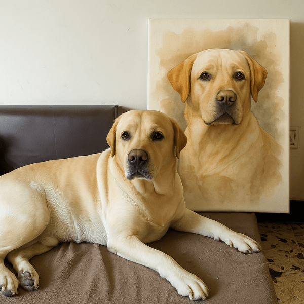 Retrato con fondo difuminado para mascotas