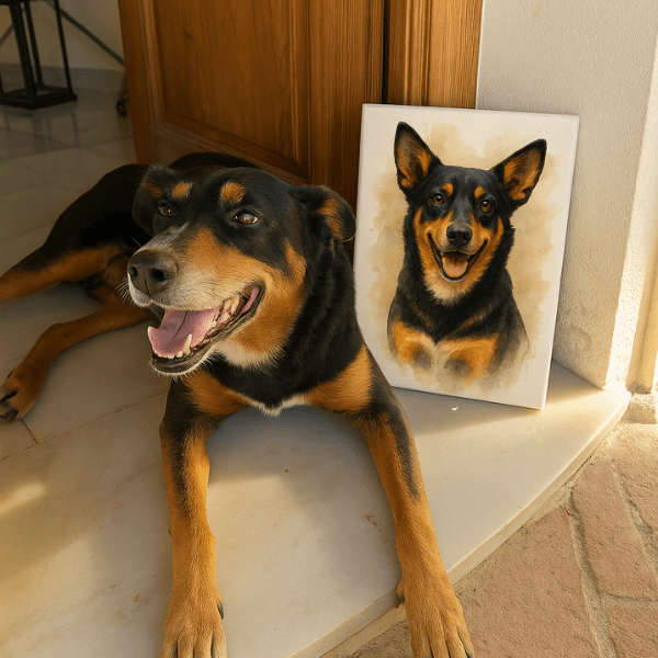 Retrato con fondo difuminado para mascotas