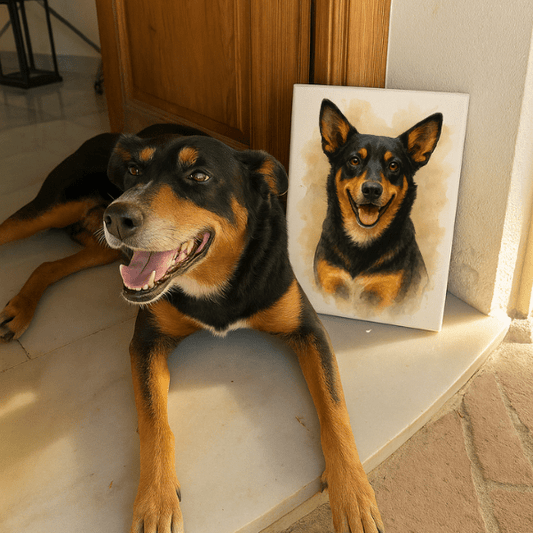 Retrato con fondo difuminado para mascotas